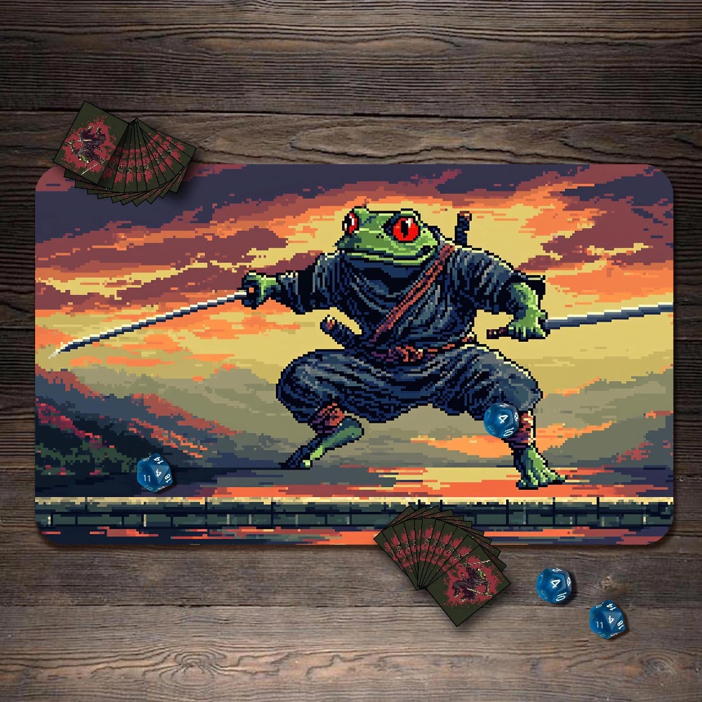 بساط ألعاب مكتبي بتصميم ضفدع س - مراجعة Retro Gaming Gifts وسعره