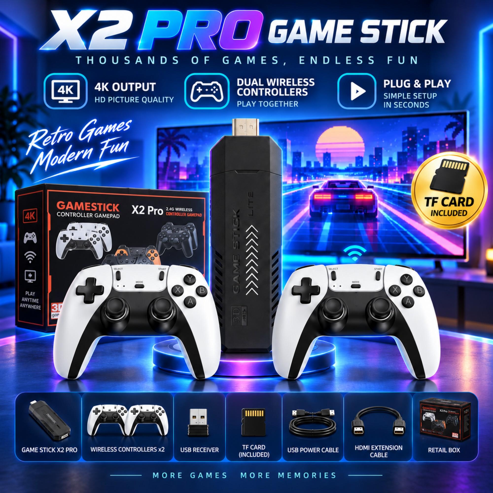 جهاز ألعاب X2 PRO، عصا ألعاب 4 - مراجعة Retro Gaming X2 Pro وسعره