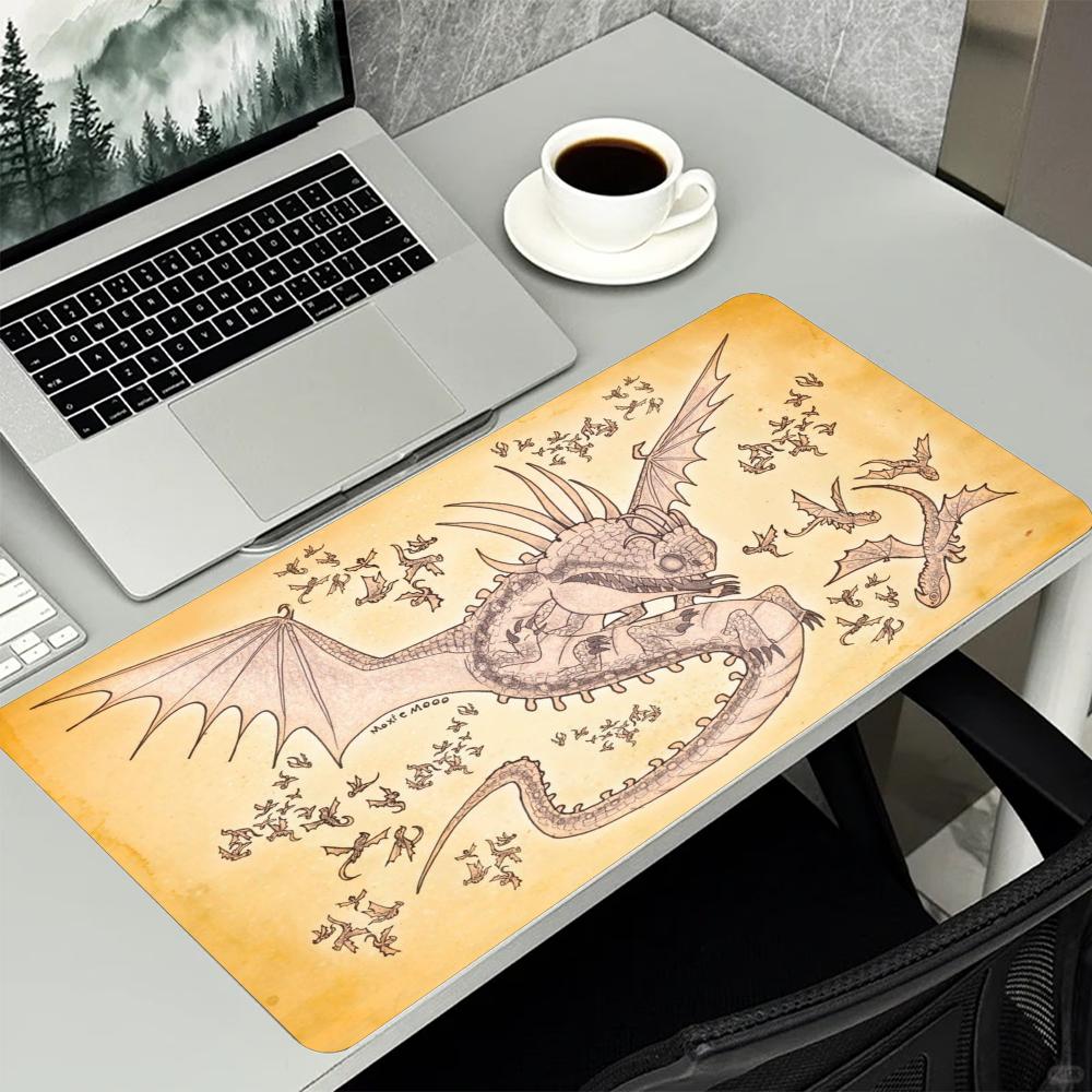 بساط فأرة كبير بتصميم التنين ا - مراجعة Retro Gaming Desk وسعره