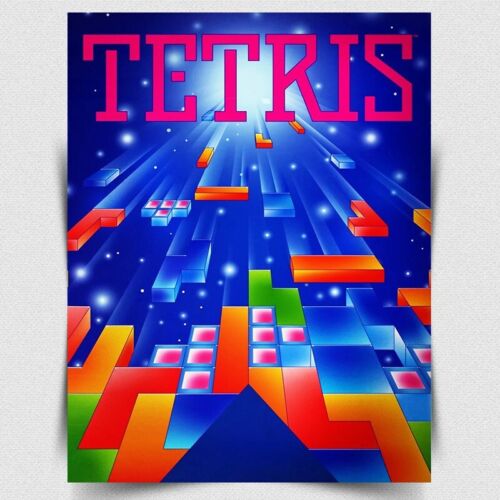 لوحة TETRIS METAL SIGN - ملصق  - مراجعة Retro Gaming Us وسعره