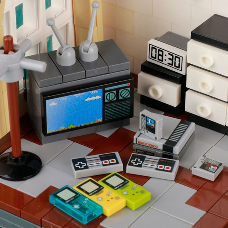 MOC لعبة وحدة التحكم نموذج الك - مراجعة Retro Gaming Lego وسعره