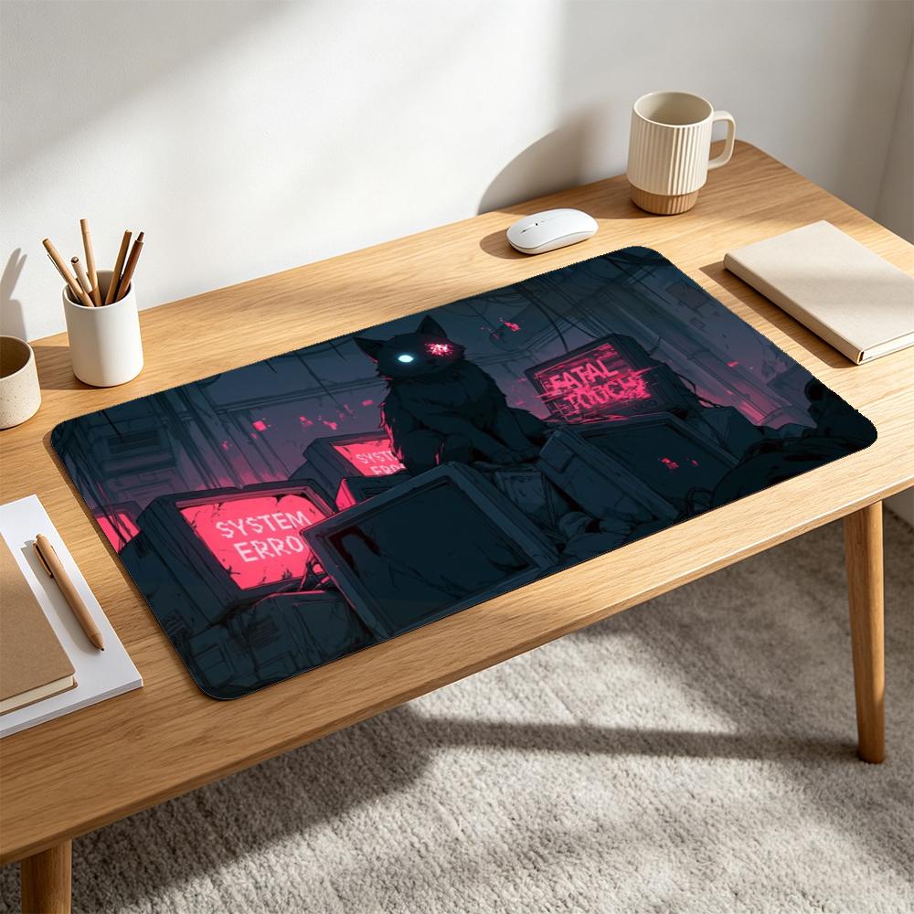 بساط فأرة ألعاب كبير بتصميم قط - مراجعة Retro Gaming Desk وسعره